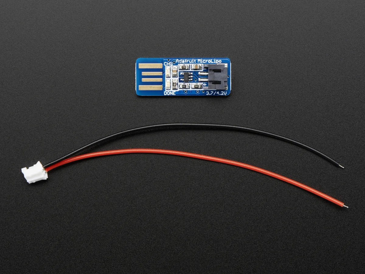 Adafruit Adafruit Micro Lipo USB LiIon/LiPoly Charger 100mA 500mA — product photo