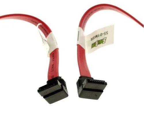 SATAGear SATAGear R-SS-1MRL SATA cable 36-40in right to left angle red — product photo