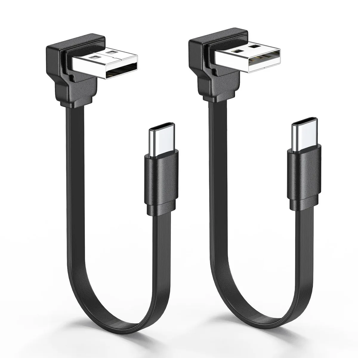 Kootion Kootion USB A to C Right-Angle Cable 66W 90° 10cm 2-Pack — product photo