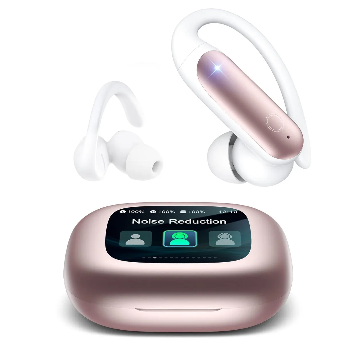 LEEMC TP03 In-Ear Headphones Touchscreen Case 40H ANC Rosegold — product photo