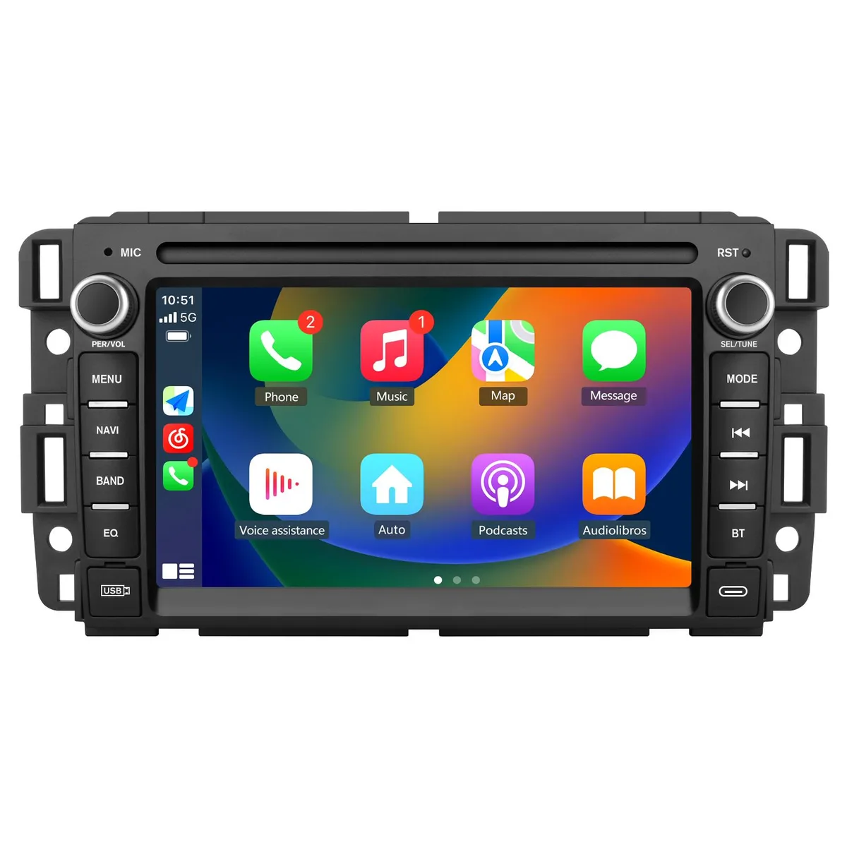 litillbuly litillbuly 7 inch GPS Navigation Android 12 32 GB Black — product photo