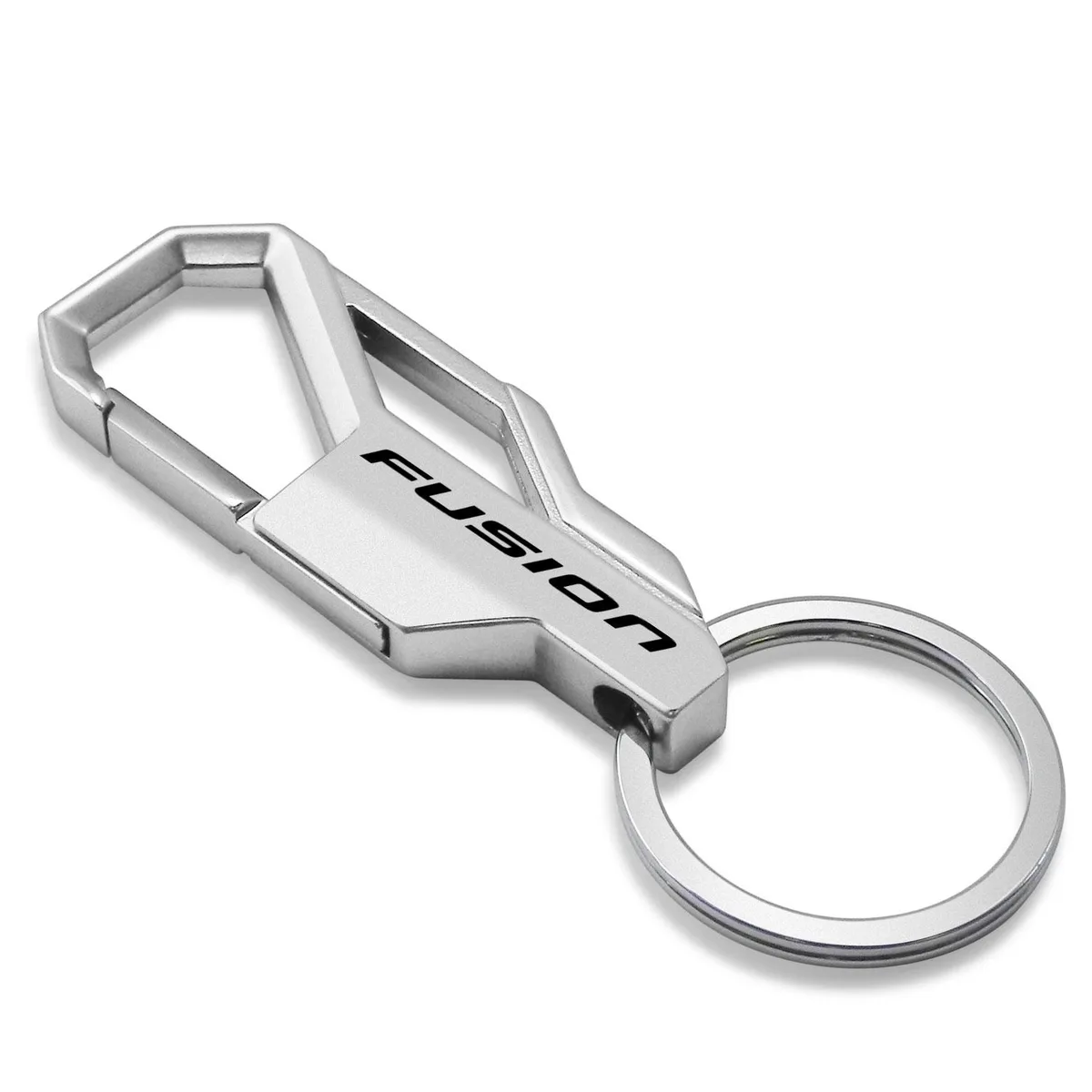 iPick Image, LLC iPick Image, LLC Ford Fusion Silver Carabiner Snap Hook Key Chain Car Electronics Accessory — product photo