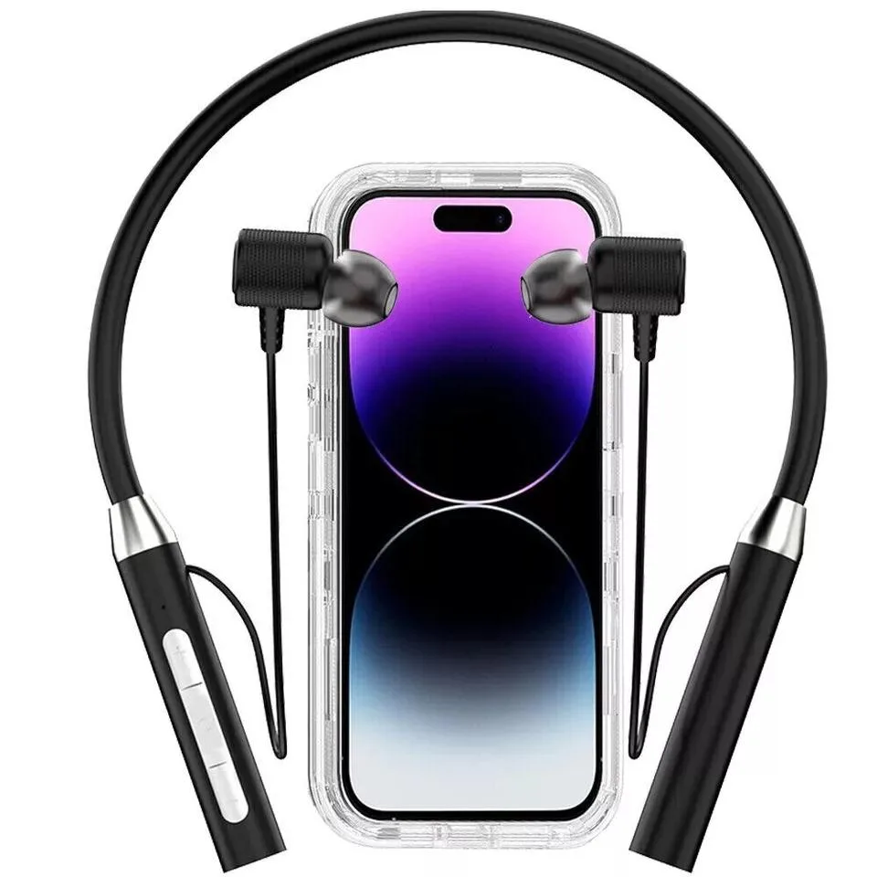 NShi NShi Neckband Bluetooth Headphones 15h Music 38h Talk 72h Standby 10m Range 45° Fit Micro USB — product photo