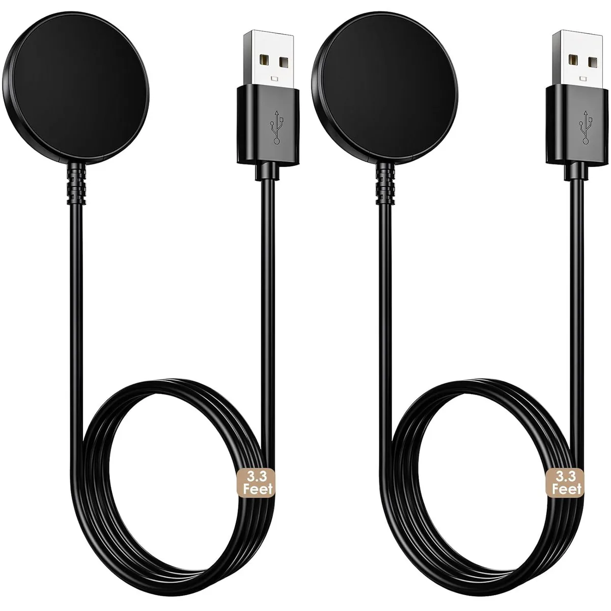 ETEIZU ETEIZU 2-Pack Galaxy Watch Magnetic Charger Docks USB-A 3.3FT — product photo