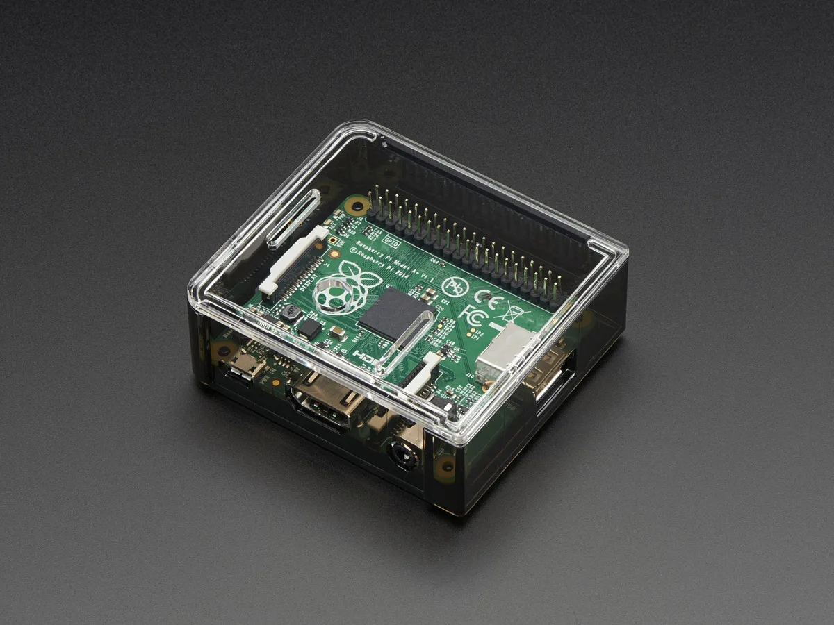 Adafruit Adafruit Raspberry Pi A+ Case Smoke Base Clear Top — product photo