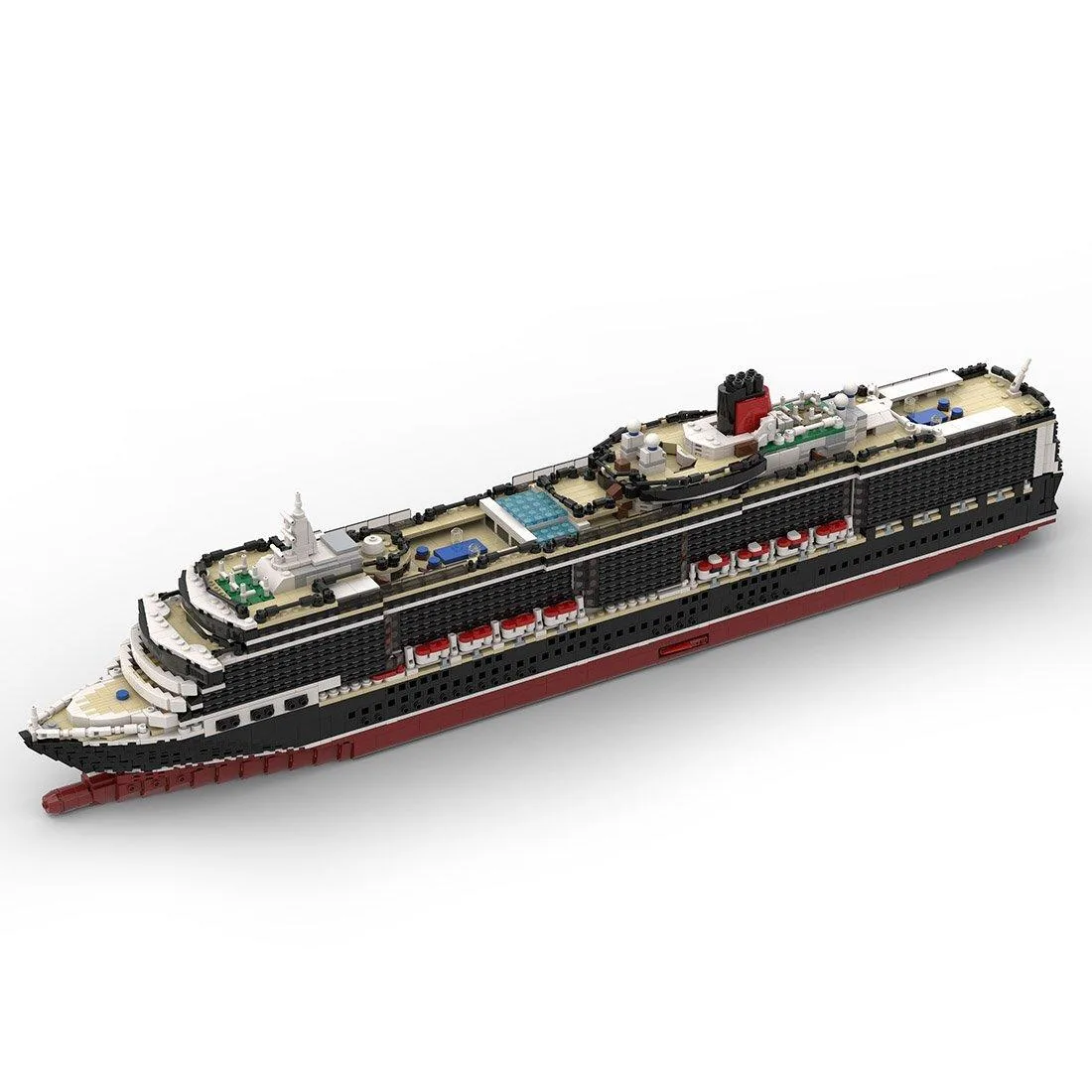 ZITIANYOUBUILD ZITIANYOUBUILD MOC-113635 Panamax Cruise Ship 5196 Parts 1:375 — product photo