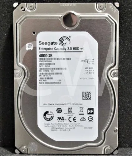 Seagate Seagate ST4000NM0034 4 TB 7200 RPM 3.5 in SAS HDD — product photo