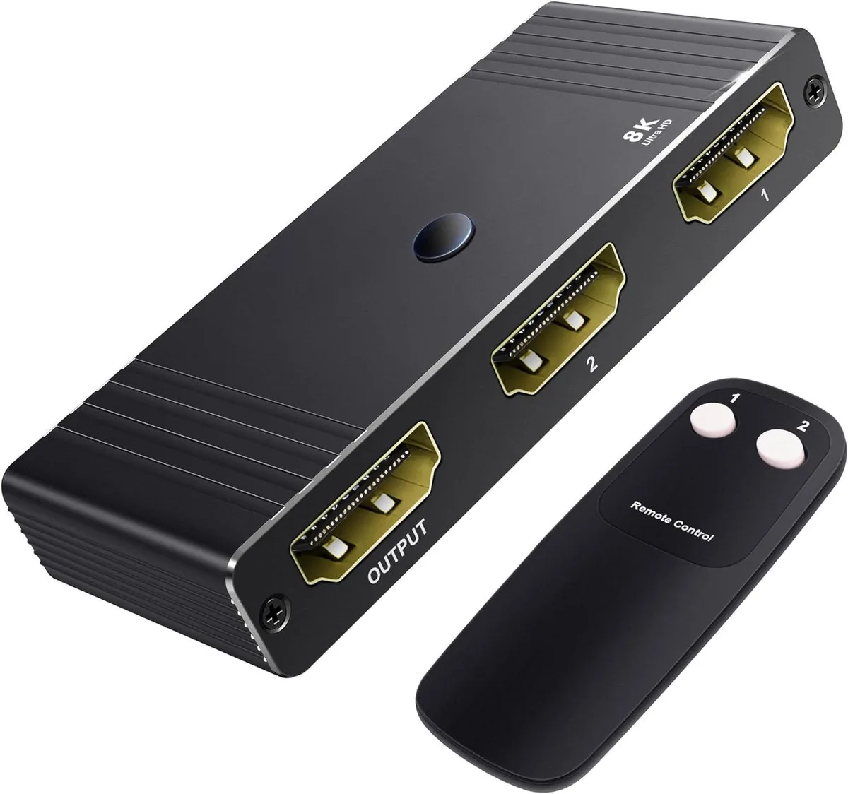 WRIARICH WRIARICH OZQ8AB3 2-port HDMI 2.1 video switch 8K@60Hz — product photo