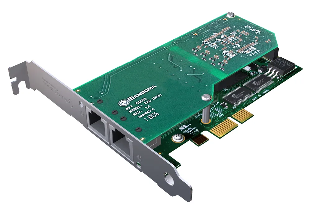 Sangoma Technologies Corporation Sangoma Technologies Corporation A102DE voip board 2 ports — product photo