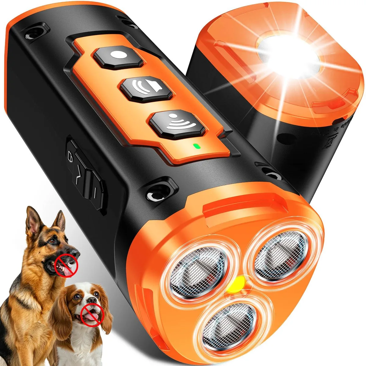 DNBeffulgent DNBeffulgent XP30 Dog Bark Deterrent 3 Sonic Heads 50ft Coral — product photo
