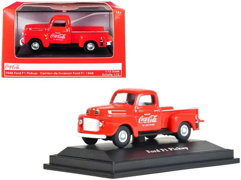 Motor City Classics Motor City Classics 1948 Ford F1 Pickup Truck Coca-Cola Red 1/72 Diecast Vehicle — product photo
