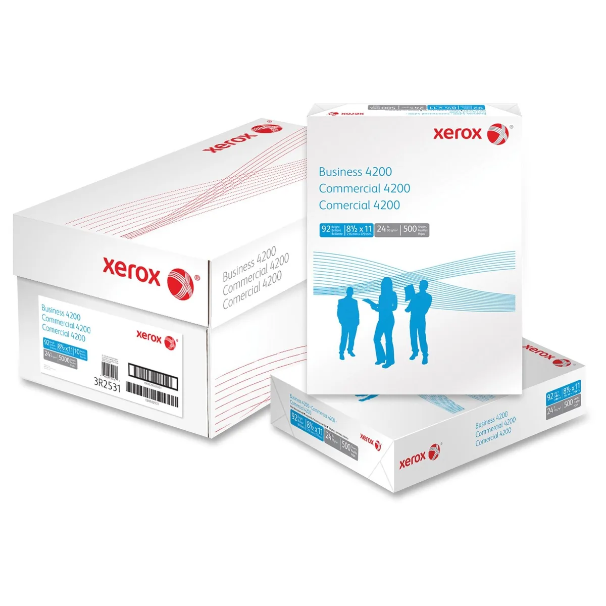 XEROX XEROX 3R02531 Business 4200 24lb 92 Brightness Letter 5000 Sheets — product photo