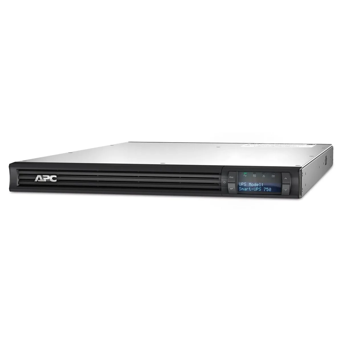 APC APC SMT750RM1U 1U Rack UPS 750 VA 600 W 4×NEMA 5-15R LCD AVR USB 16 GB 3.0 Drive — product photo