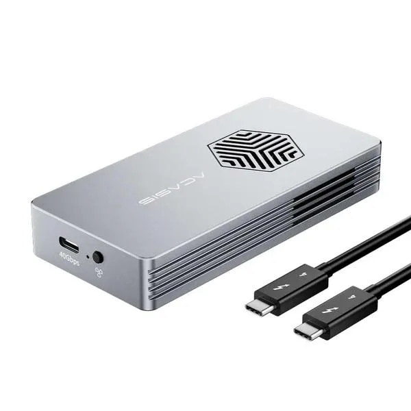 Acasis Acasis TBU401 PRO Thunderbolt 4/3 USB4 NVMe Enclosure 40Gbps Active Cooling Fan — product photo