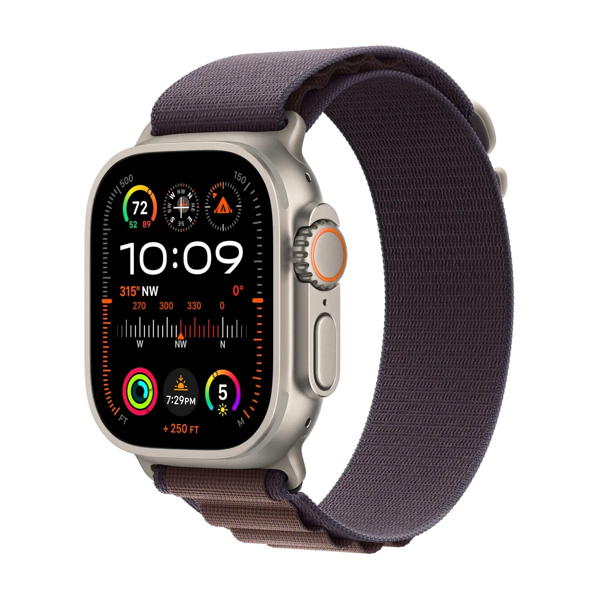 Apple Apple Watch Ultra 2 GPS Cellular 49mm Titanium Indigo Alpine Loop Small — product photo