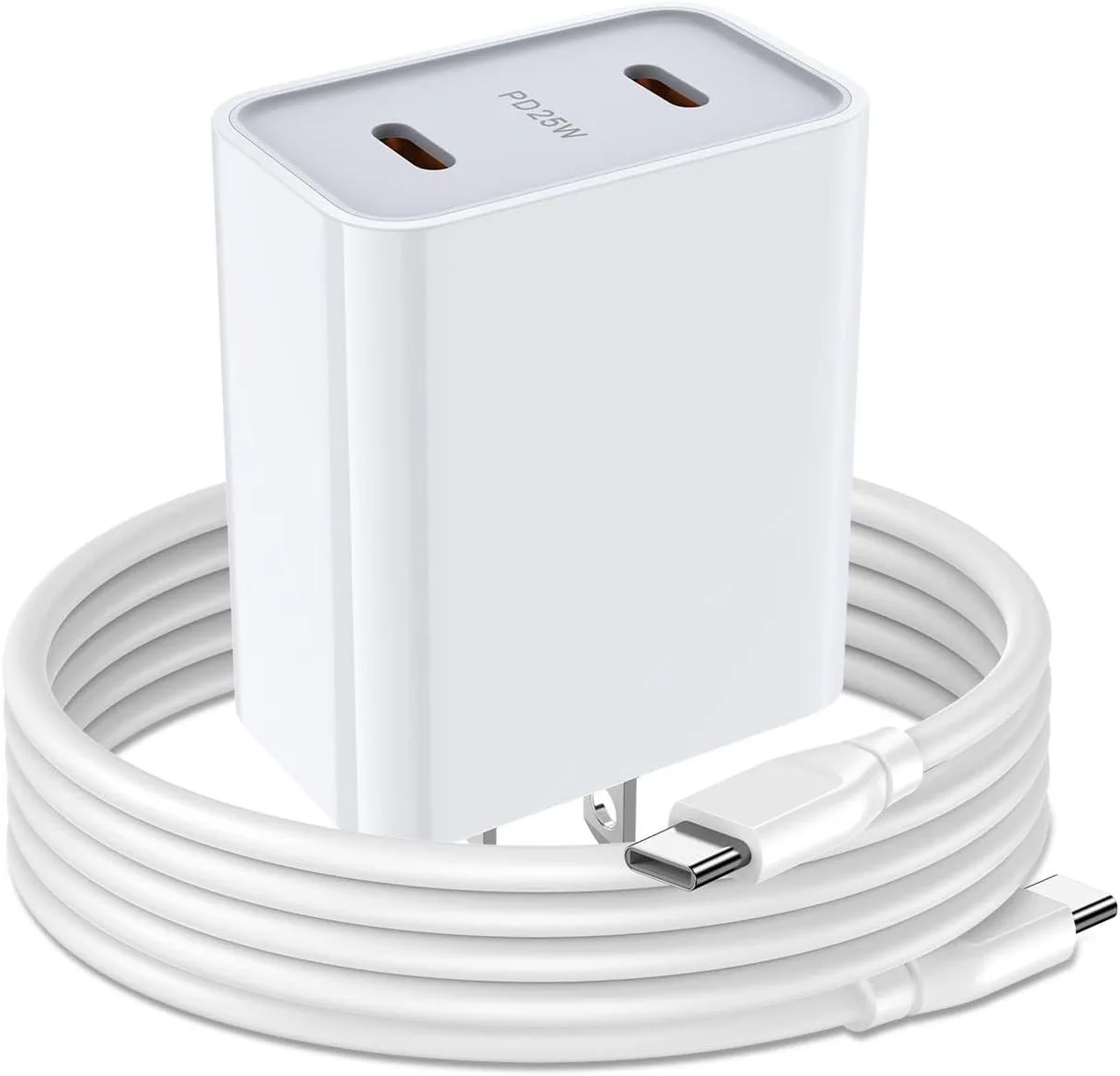 ONITOON ONITOON 25W Dual USB-C Wall Charger with 6ft 60W Cable — product photo