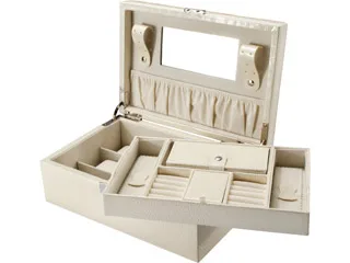 BARSKA BARSKA JC-400 Jewelry Box Cream 11 x 7.5 x 4 — product photo