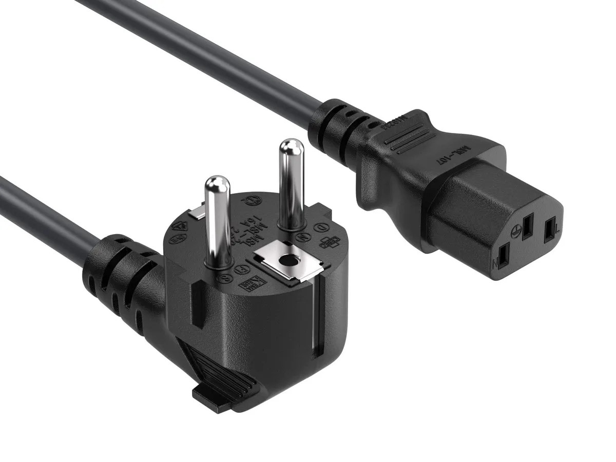 Cable Leader Cable Leader GTSA-3 8ft CEE 7/7 to IEC C13 18AWG 10A 250V computer power cord — product photo