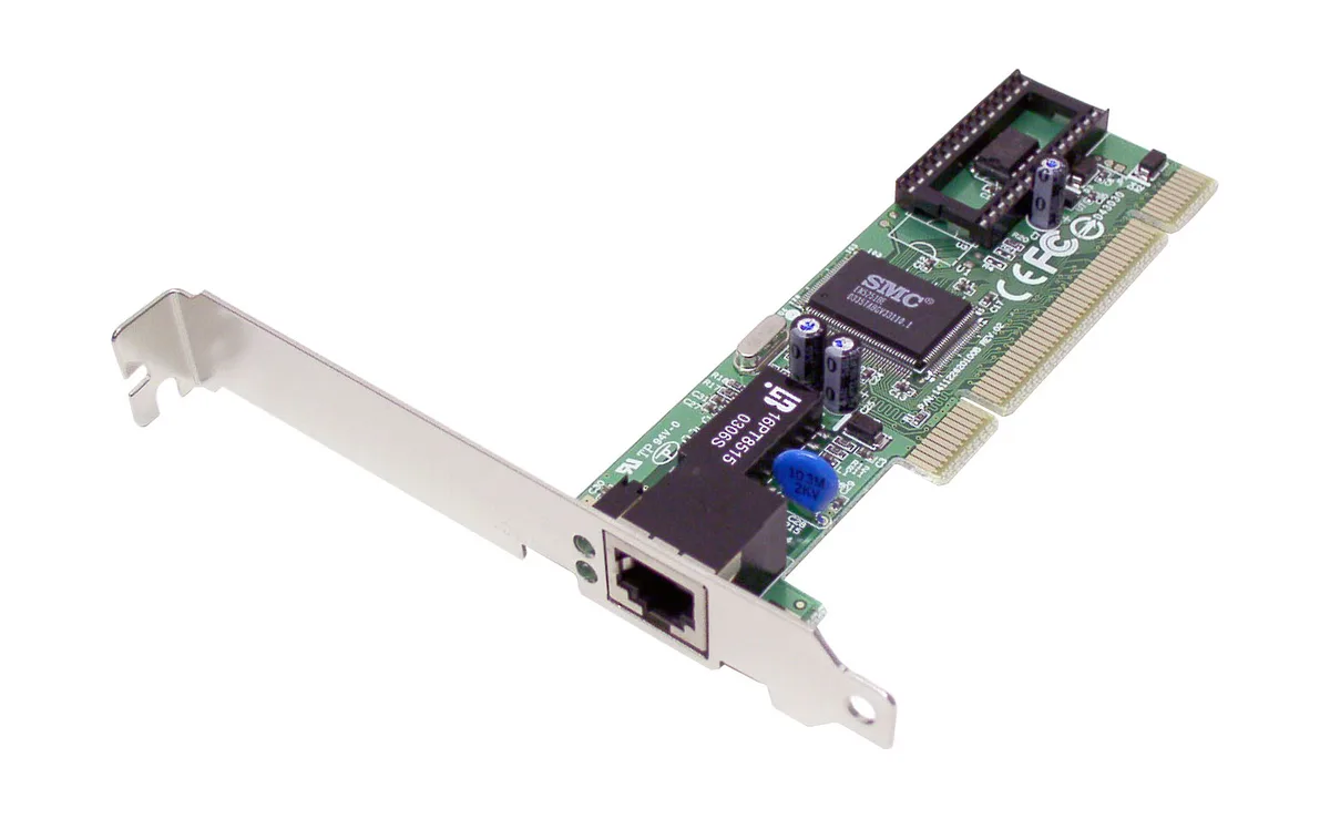SMC SMC SMC1244TX 32-bit PCI 2.2 Fast Ethernet network card — product photo