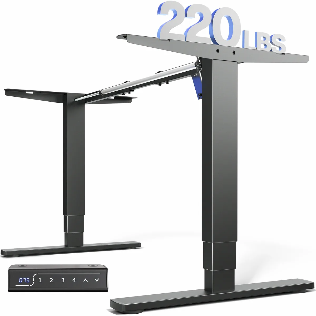 VIVO VIVO Electric Standing Desk Frame Single Motor Black — product photo