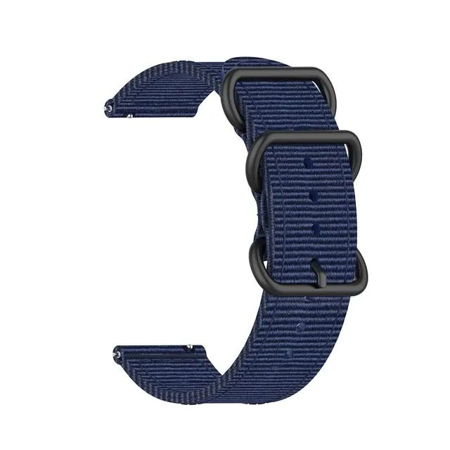 The Perfect Part The Perfect Part 18mm 20mm 22mm Nylon Watch Strap Navy Blue — product photo
