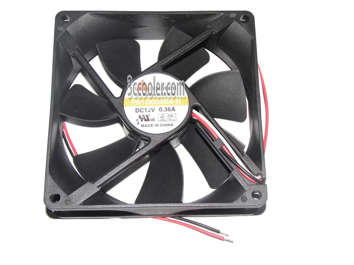 OEM Industries OEM Industries FD129225EB 90mm Ball Bearing Fan 12V 0.36A 3-Wire — product photo