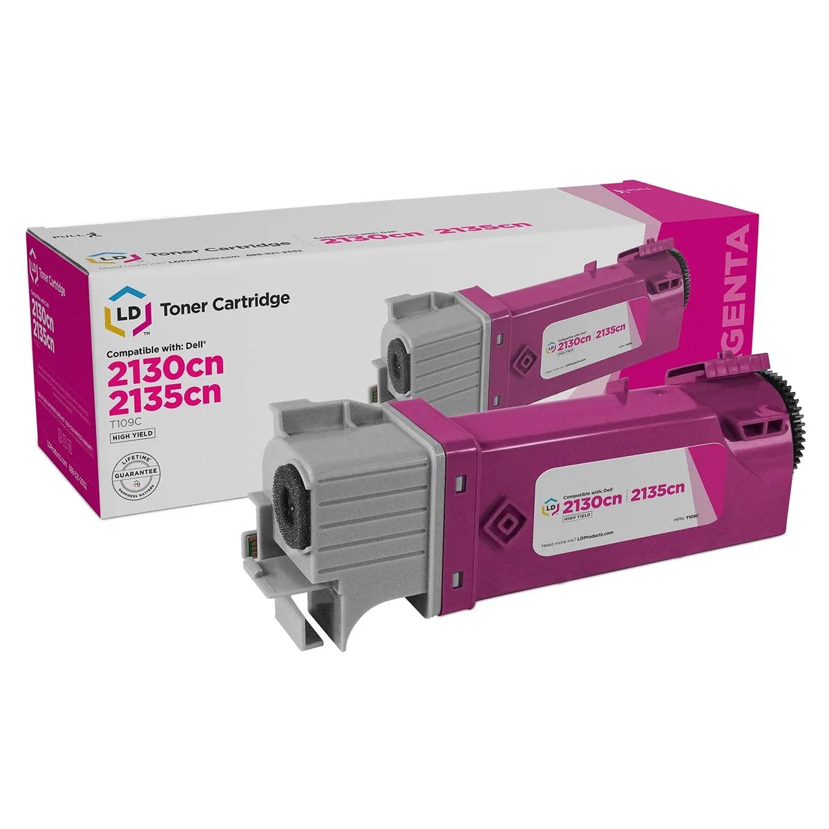LD Products LD Products Compatible Toner Cartridge for Dell 330-1433 T109C High Yield Magenta — product photo