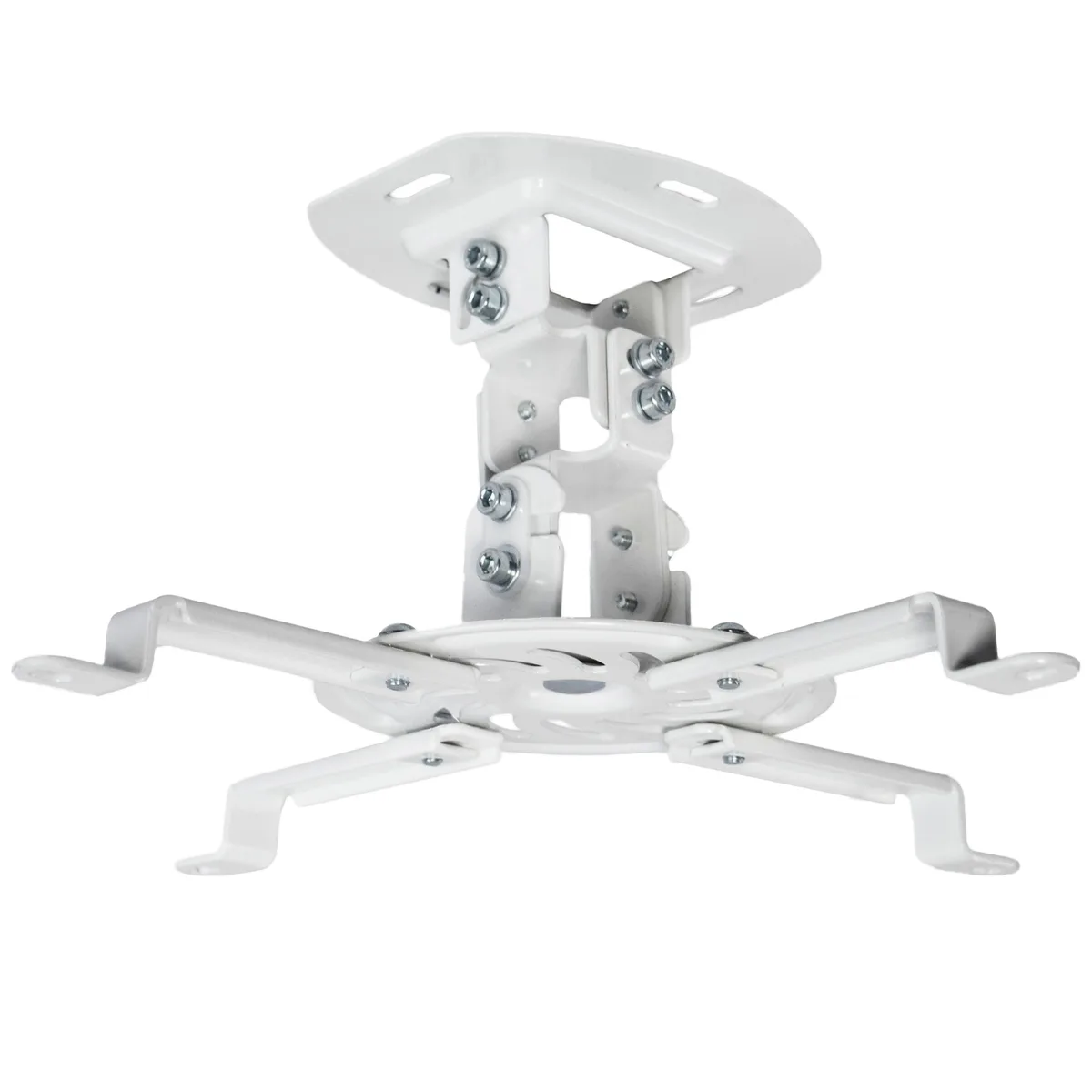 VIVO VIVO Universal Adjustable Ceiling Projector Mount White Extending Arms — product photo