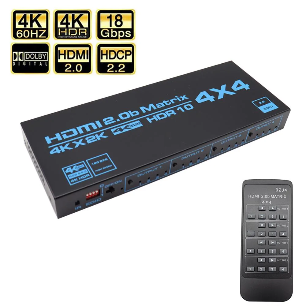 ESTONE ESTONE OZJ4 4x4 HDMI Matrix 4K@60Hz audio — product photo