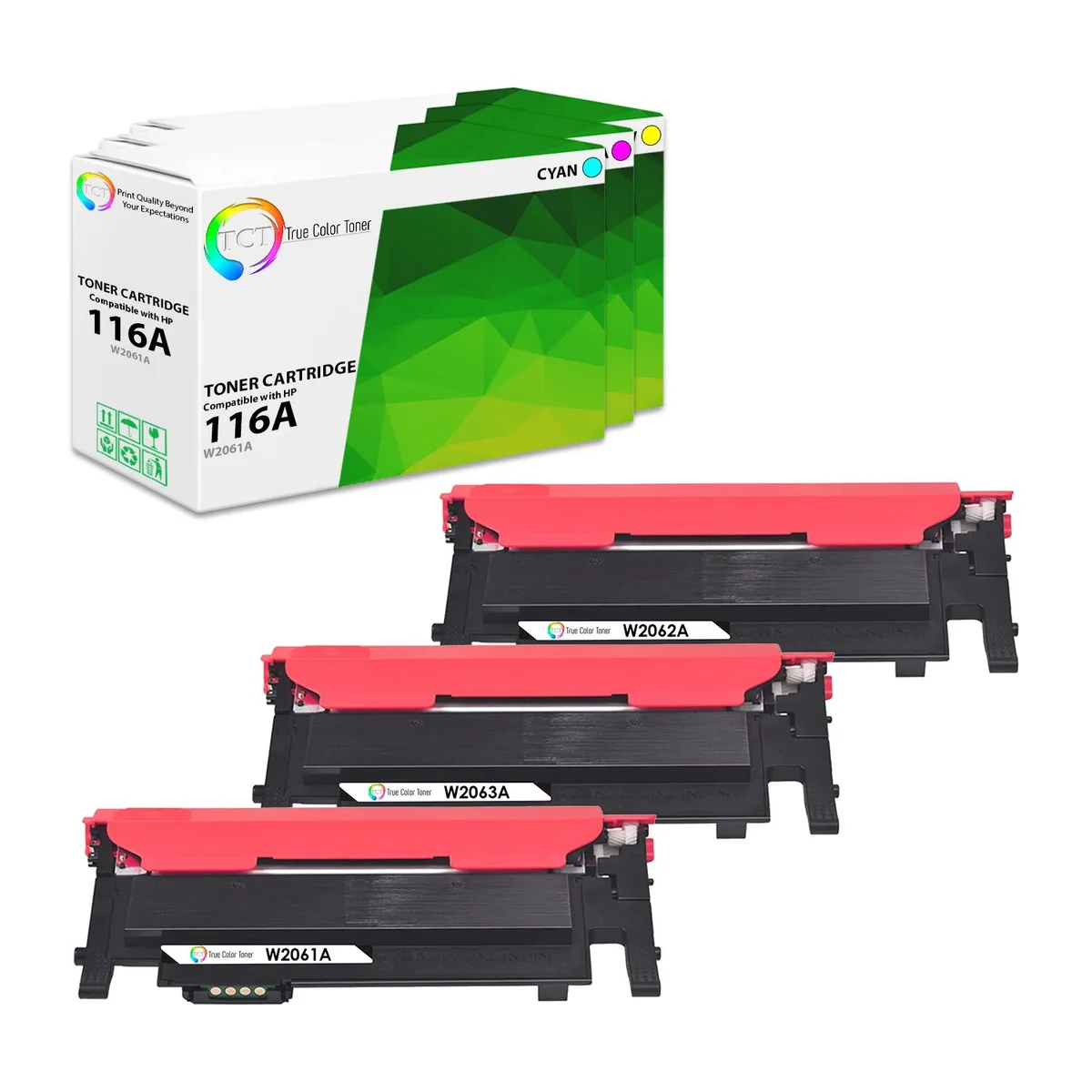 True Color Toner True Color Toner 116A 3-Pack Color Toner Cartridge 700 Pages — product photo