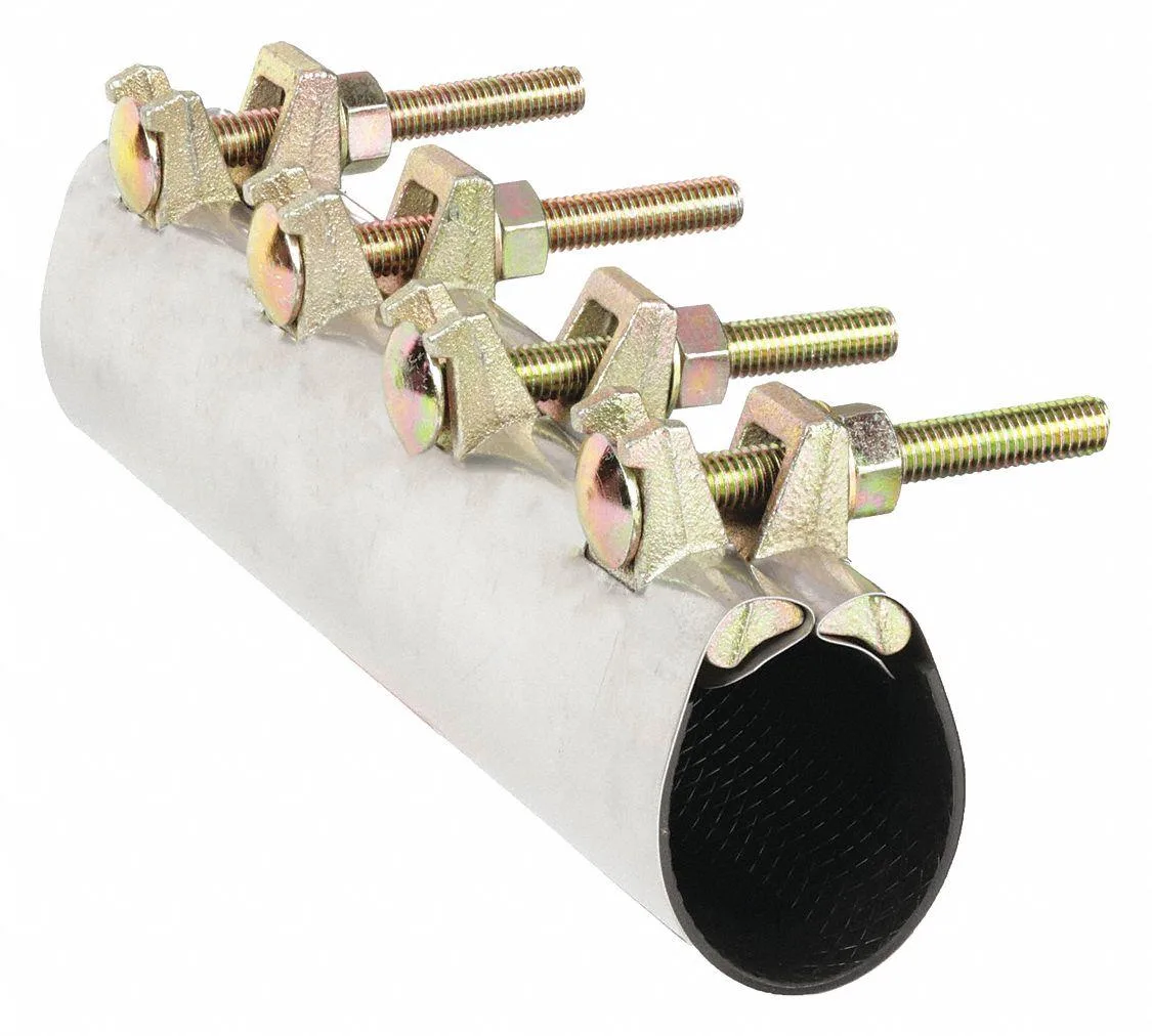Matco-Norca Matco-Norca 330-0912 Repair Clamp 4 Bolt 2 1/2 In 304 SS 12 In — product photo