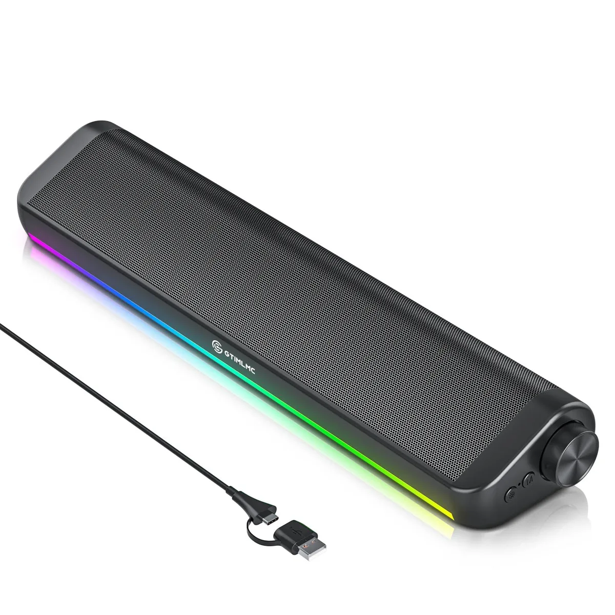  Tylubio ST800 Soundbar Speaker 10W RGB USB-C Black — product photo