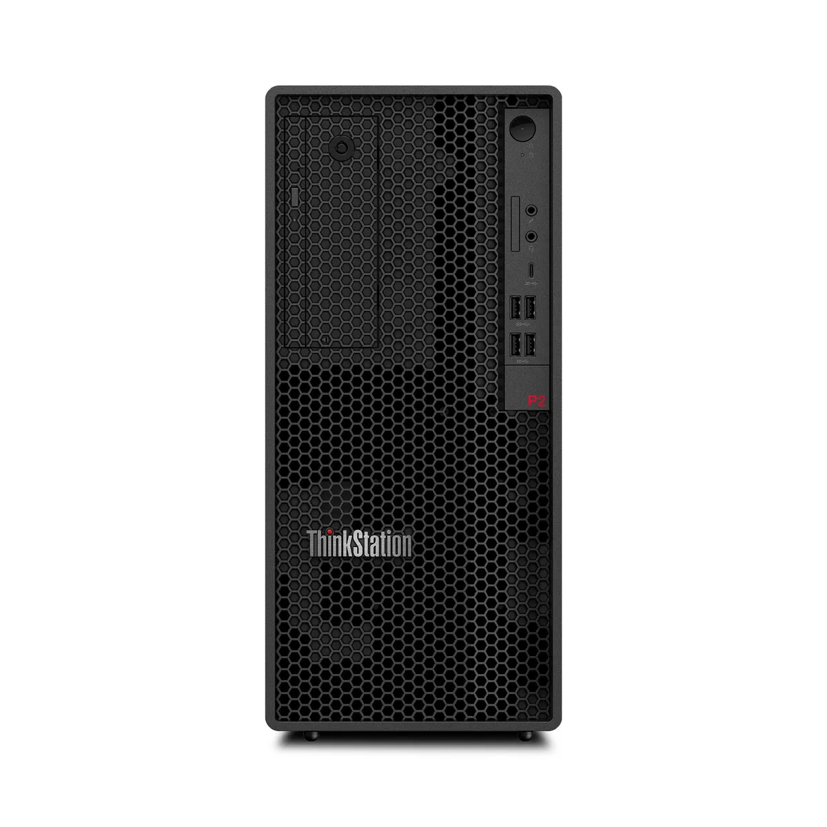 Lenovo Lenovo ThinkStation P2 Tower Gen 2 Intel Core Ultra 7 265 vPro 32GB RTX A1000 8GB GDDR6 1TB SSD desktop PC — product photo
