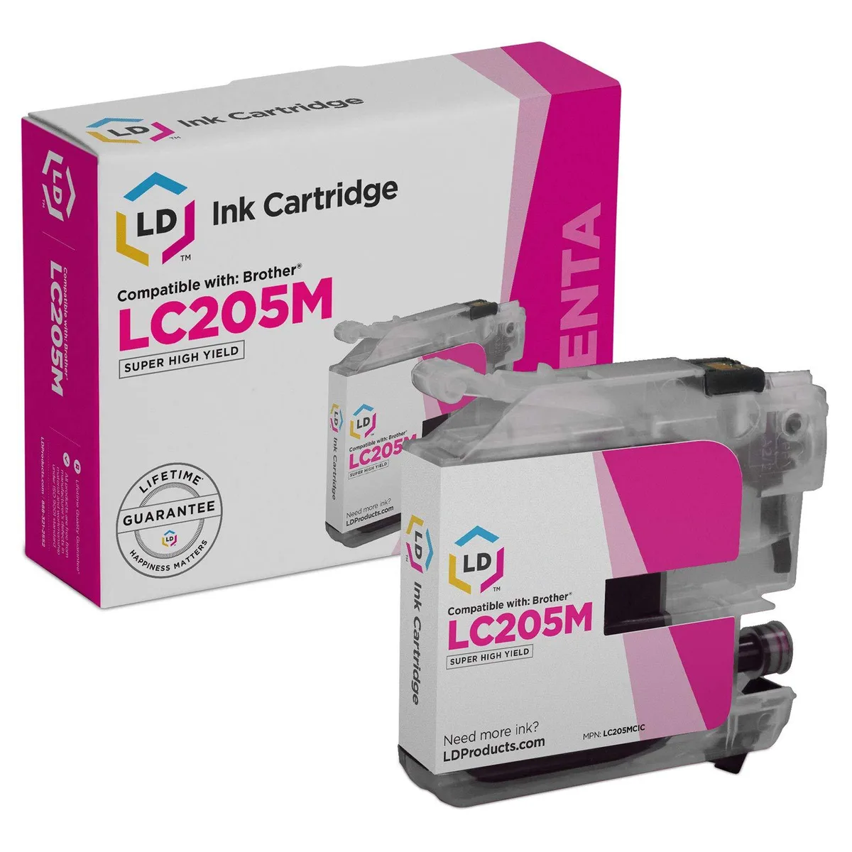 Brother Brother LC205M Super High Yield Magenta Ink Cartridge 1200 Pages — product photo