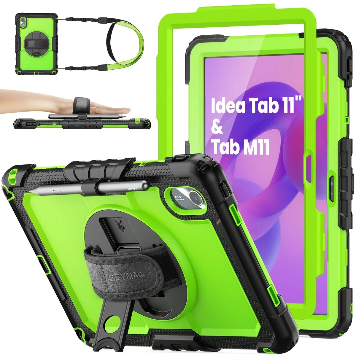 GSM Outdoors GSM Outdoors TB336FU/TB336XU 11'' 2 in 1 accessory with 360 stand, straps, screen protector — product photo