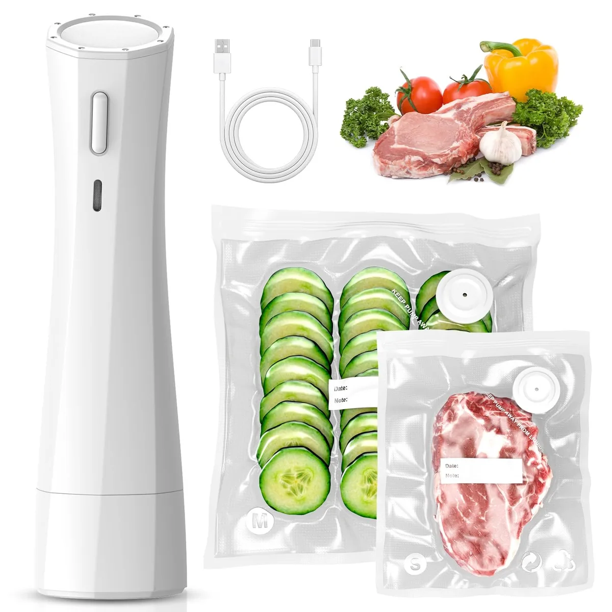  FoodSaver QUWRI VS Vacuum Sealer 65kPa 30 Bags 1200mAh — product photo