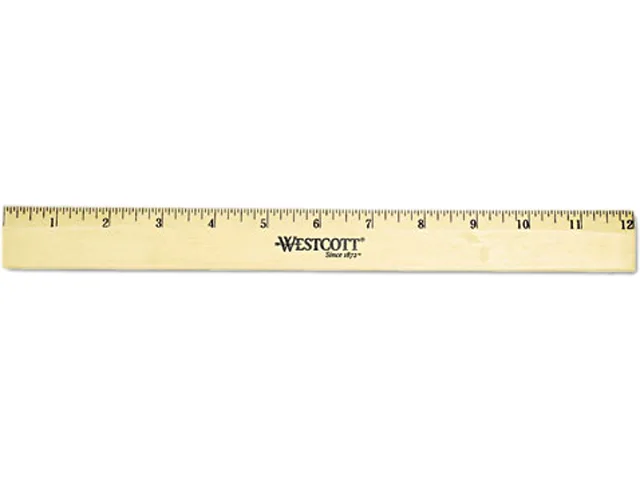 Westcott Westcott 05011 Beveled Wood Ruler 12 — product photo