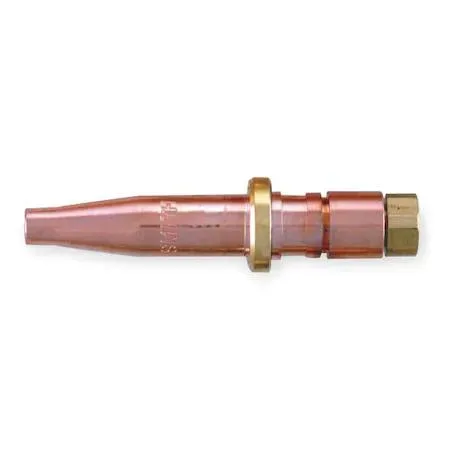 Brass cutting tip size 3 for acetylene handheld torch, one-piece design