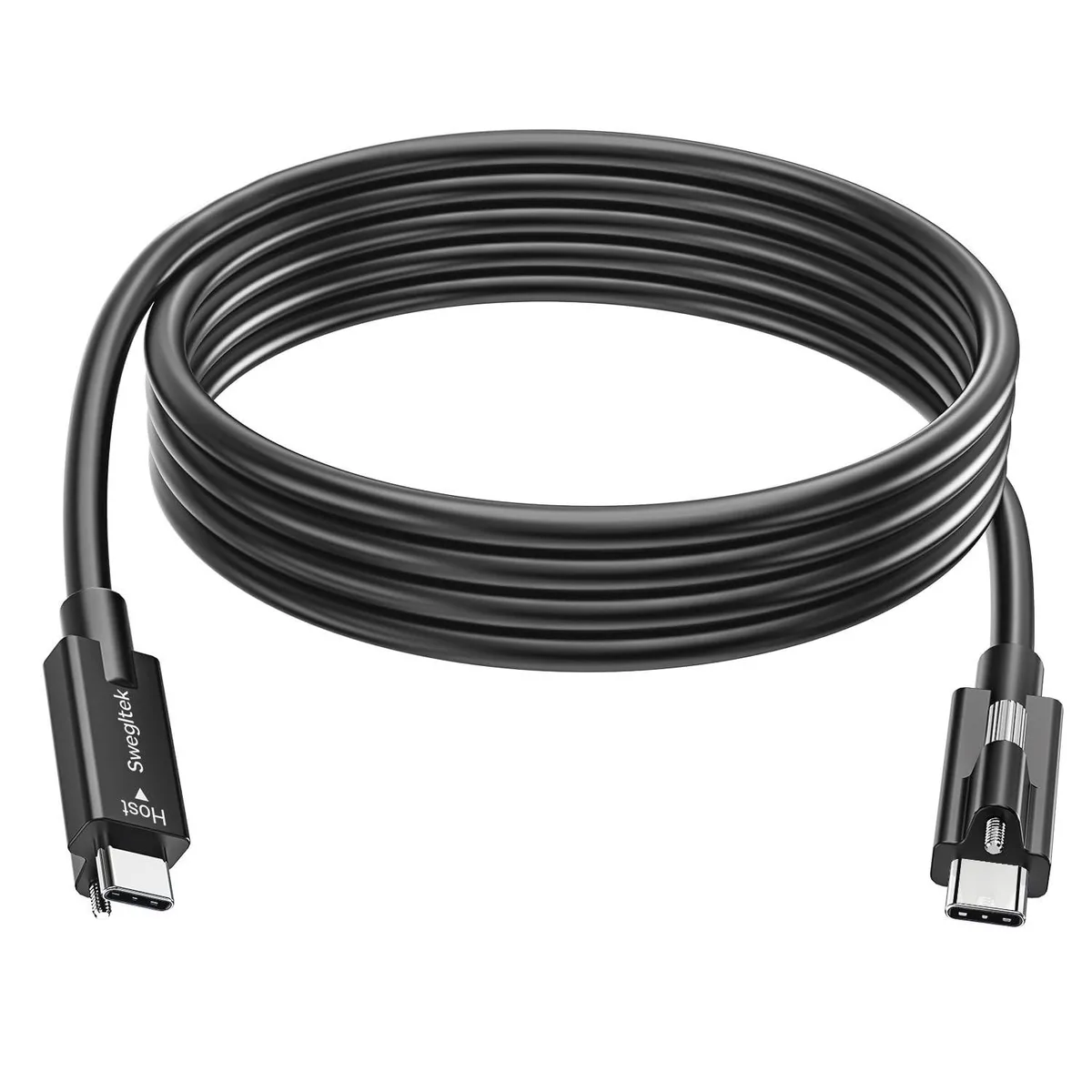 Barrow Mods Barrow Mods USB4 Screw-Lock Cable 1.6ft 80Gbps 240W 2 in 1 accessory — product photo