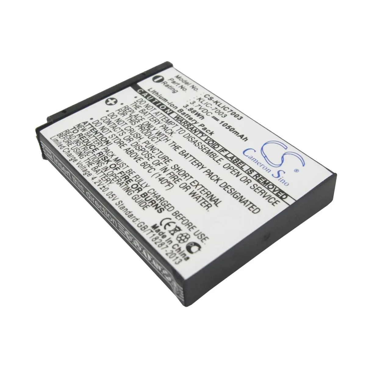 Cameron &amp; Co Cameron &amp; Co DS-CS-KLIC7003 camera battery 3.7V 1.05Ah 1050mAh 3.89Wh Li-ion black — product photo