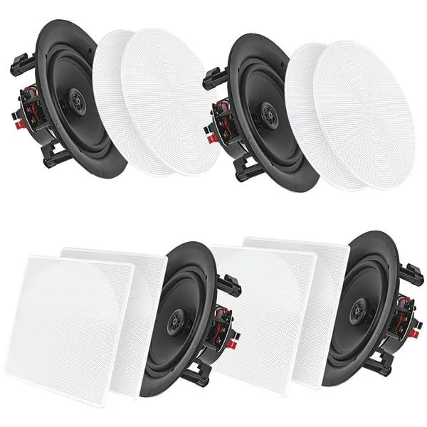 PYLE AUDIO PYLE AUDIO PDICBT266 6.5" Bluetooth Ceiling Speakers 4pk — product photo