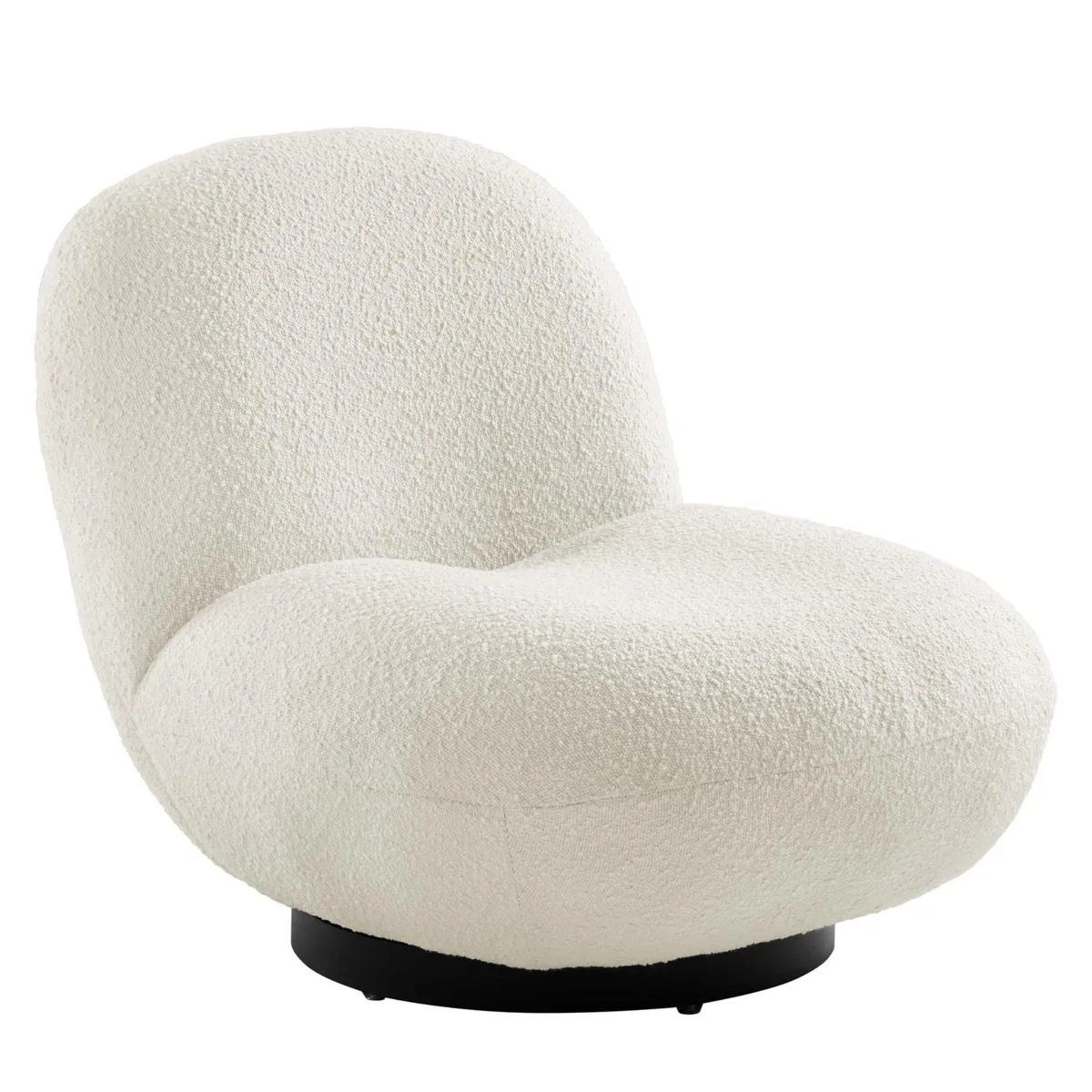 LexMod LexMod Kindred Boucle Swivel Chair decorative shelving — product photo