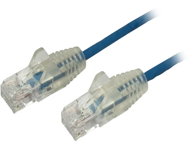 STARTECH STARTECH N6PAT6INBLS Cat6 network ethernet cable 6 in blue slim snagless — product photo