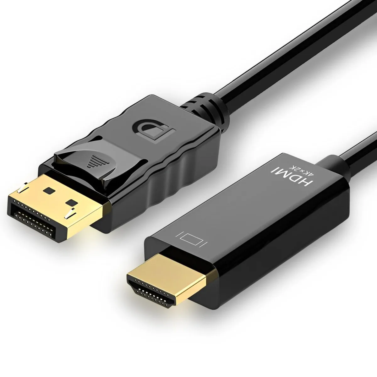 WRIARICH WRIARICH DisplayPort to HDMI cable 1.8m 4K 60Hz 1080p 120Hz black — product photo