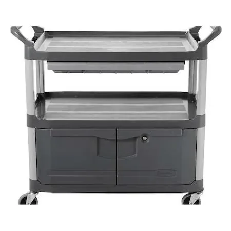Rubbermaid Rubbermaid FG409400GRAY Enclosed Service Cart 300 lb — product photo