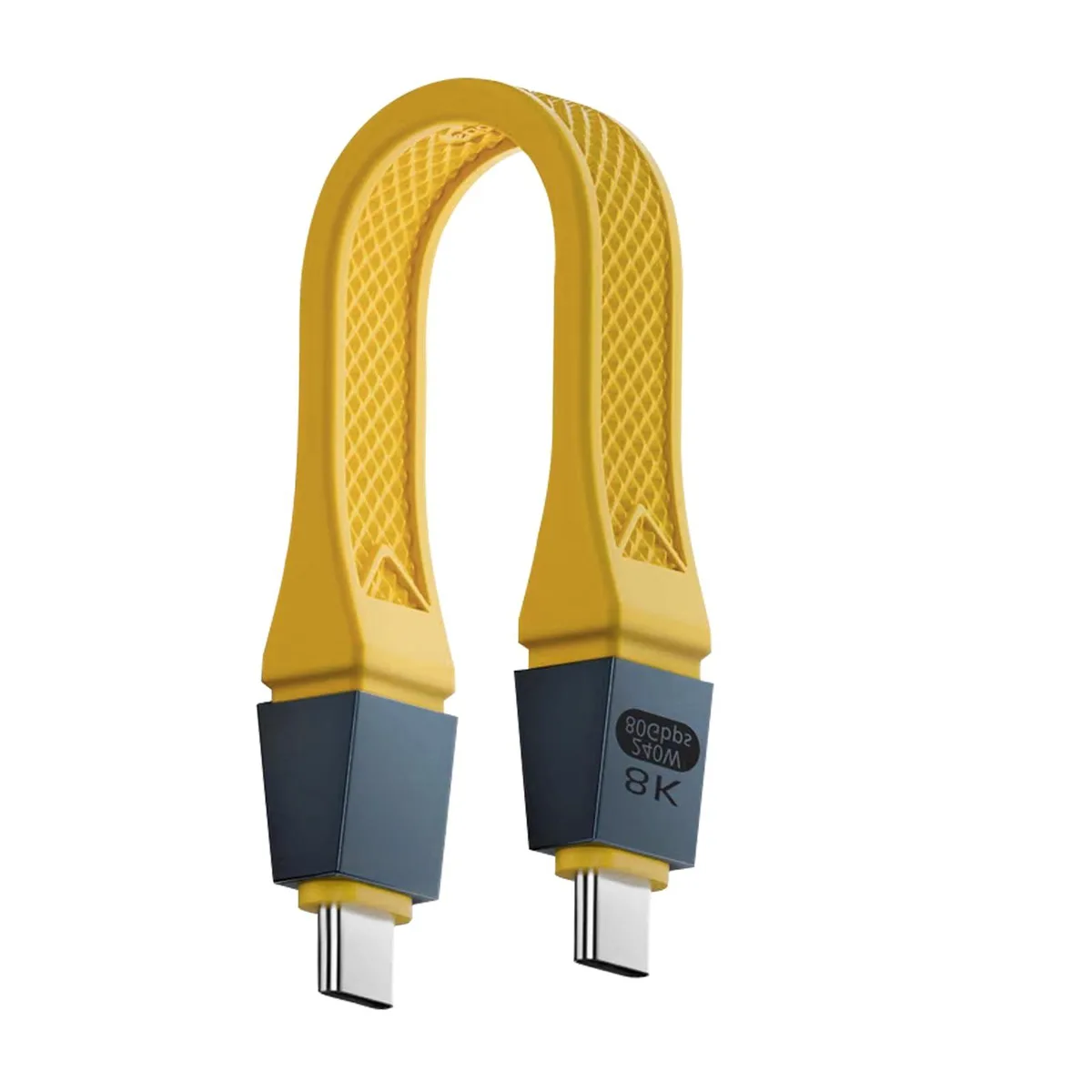 Vszerda Vszerda USB C to USB C cable 13 cm 80 Gbps Thunderbolt 5 240 W Yellow — product photo
