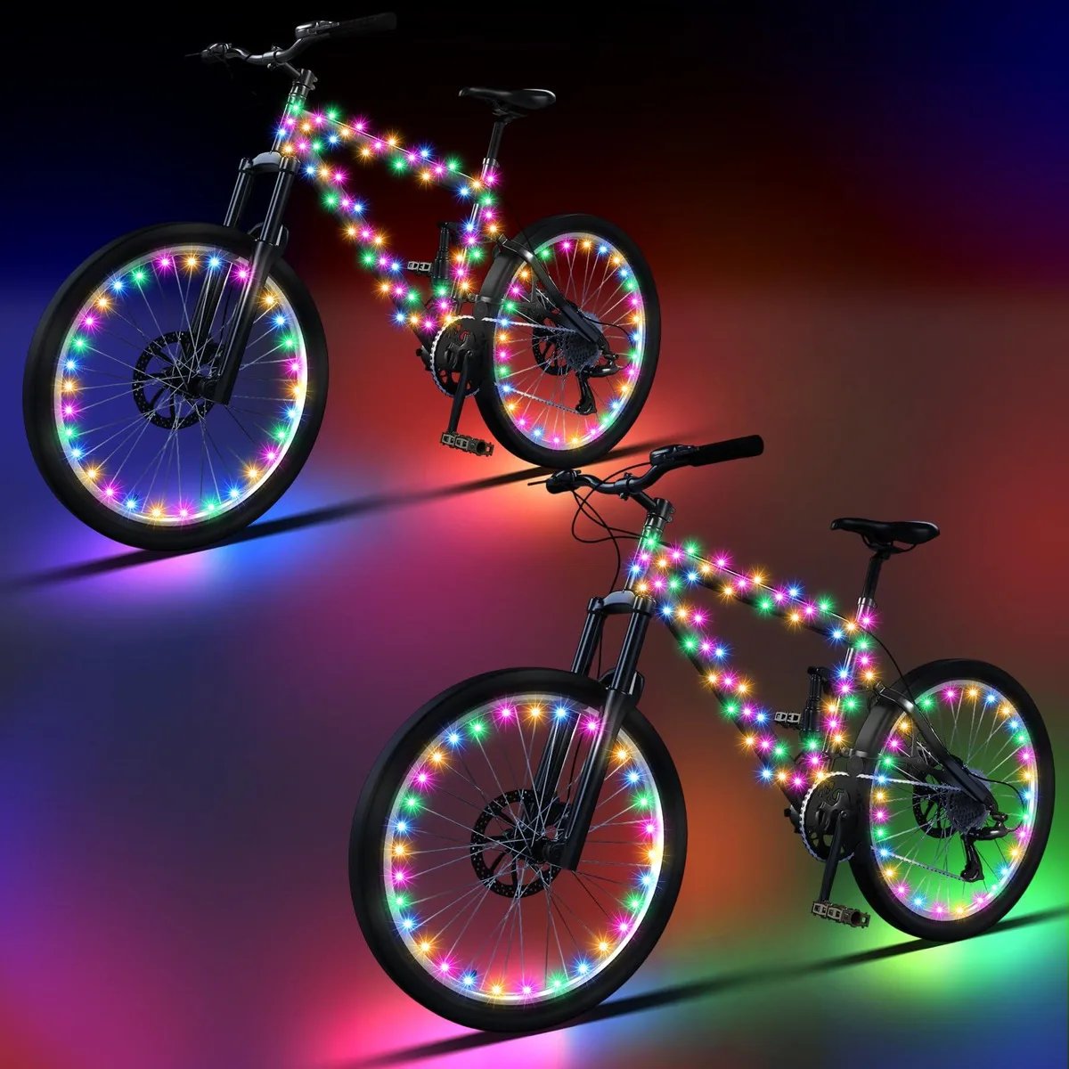 YX-Woanger-4057 LED Wheel & Frame Light Set 6pcs 2m/3.3m 30h cycling accessory — product photo