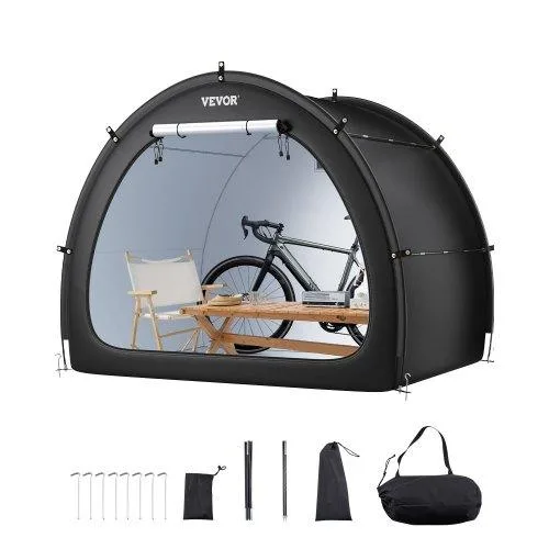 VEVOR VEVOR Bike Storage Tent 4-5 Bikes Fan-Shaped 2190x1550x1730mm — product photo