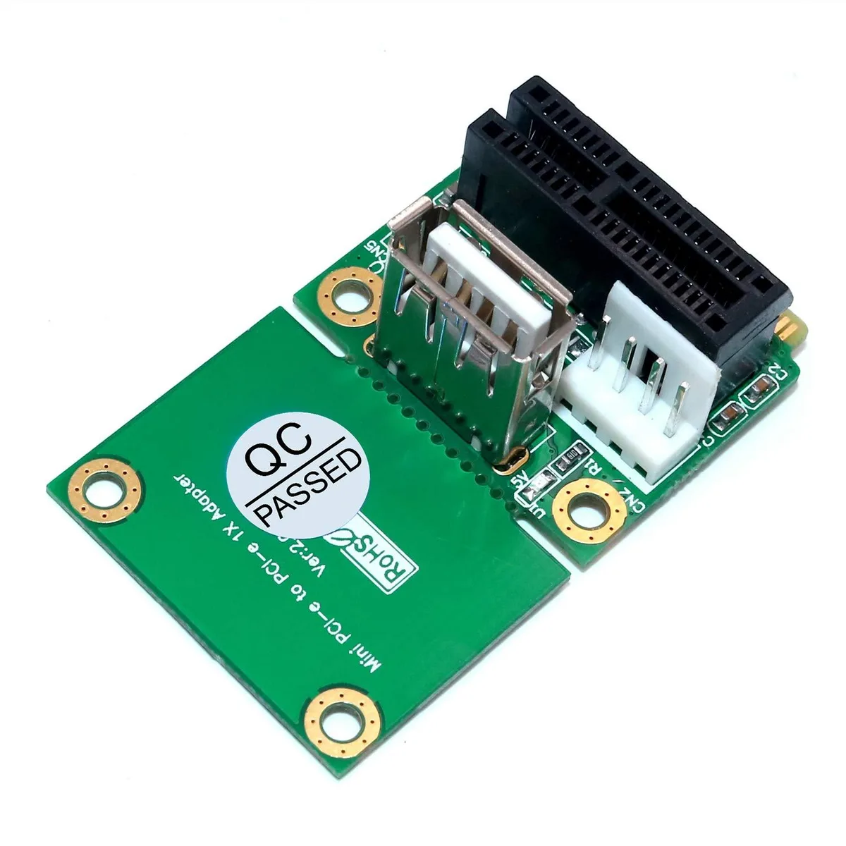 Fervit Fervit PCIe x1 to Mini PCIe Adapter Full/Half Size Connector — product photo