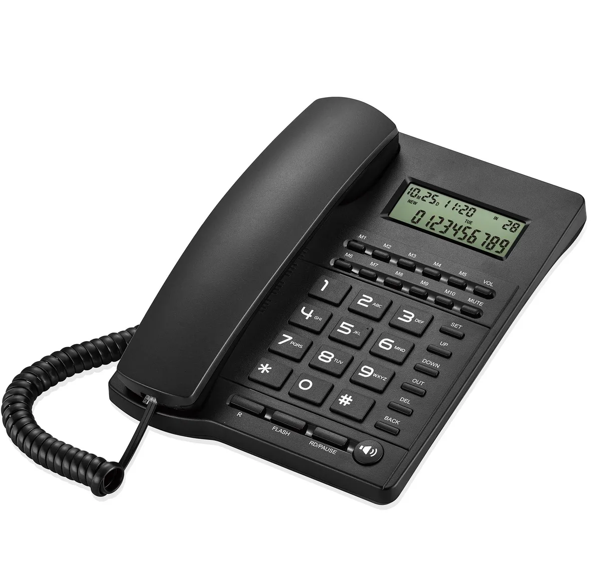  WUCOHATI Corded Telephone with 10 One-Touch Memories, 16 Ringtones — product photo